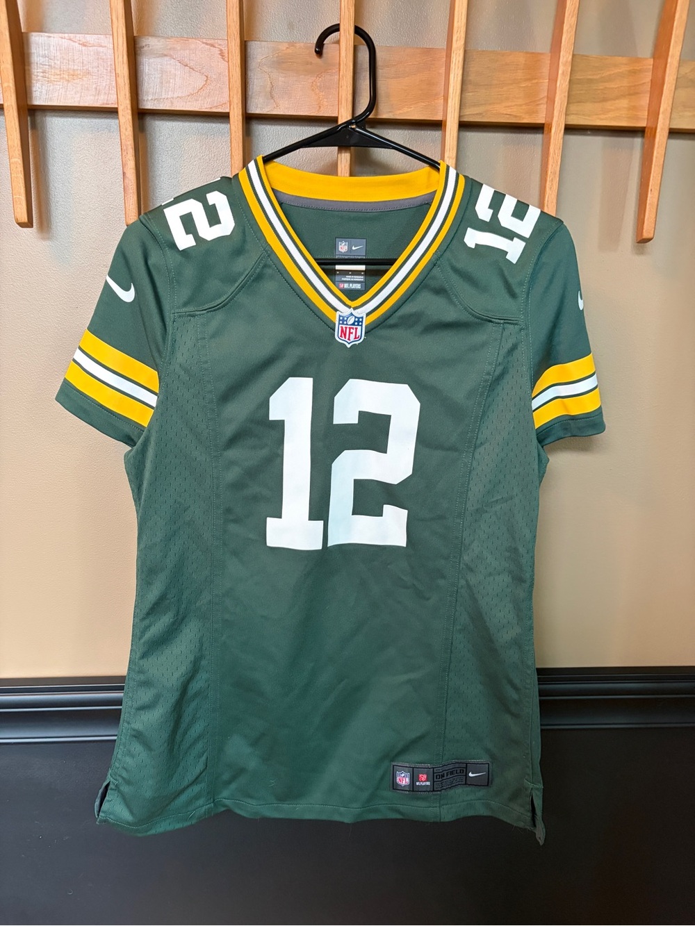 NFL Green & Yellow Kids #12 Football Jersey by Nike